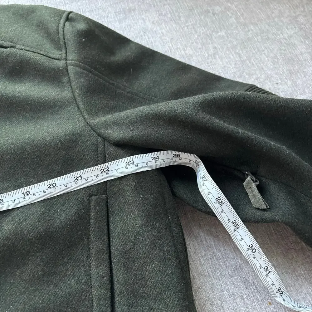 $450 Jagdhund Wool Green Hunting Winter Coat - Picture 6 of 9
